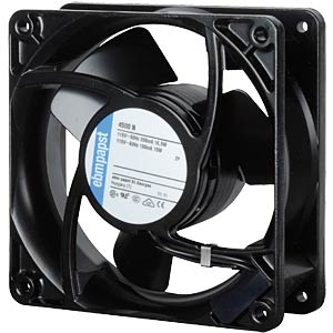 Papst 4550 N Axial fan, 230 VAC, 119x119x38mm, rpm: 2550, black