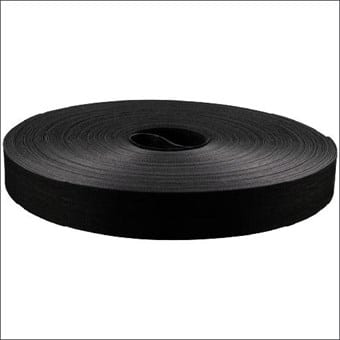 Mepac 456622 velcro, double sided, 19mm x 22.5m, flexible, Black