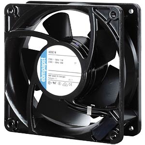 PAPST 4890 N Axial fan, 230 VAC, 119x119x38mm, rpm: 1550, black