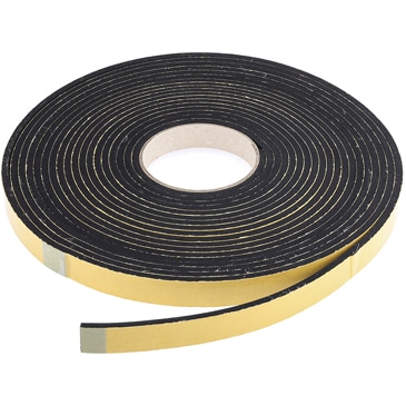 RS PRO Foam Tape, 20mm x 10m, 5mm thick, black