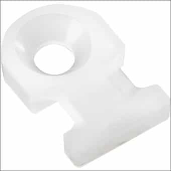 Thomas and Betts 62010200 tyrap mount screw TC102, 100 pcs, white