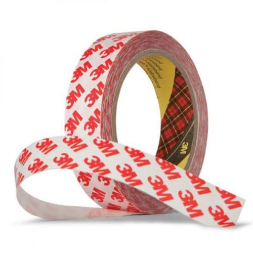 3M GPT-020F Double sided tape, 2mm x 19mm x 50m, transparent
