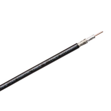 Times Microwave Systems LMR-240-LSZH Flexible low loss coax reel, black
