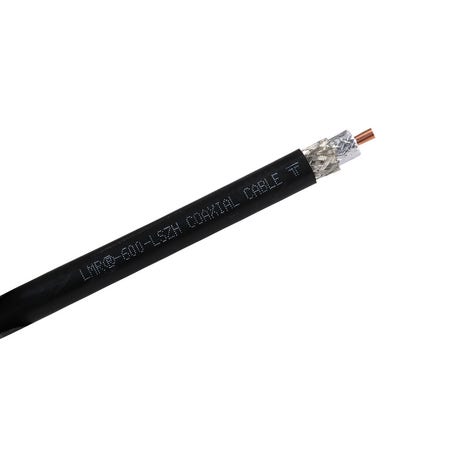 Times Microwave Systems LMR-600-LSZH Flexible low loss coax reel, black