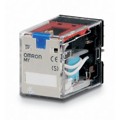 OMRON MY4-IN1-D2-24DC(S) Electromagnetic relay; 4PDT; U-coil: 24VDC; 5A / 220VAC; 0.9W