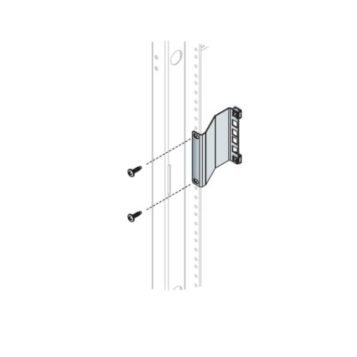 Middle Atlantic RR2-3RCN, 2 RU Rackrail Recessor, 3 Inches Deep