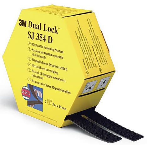 3M SJ354D Dual lock click tape 25 mm - 2 x 5 m, black