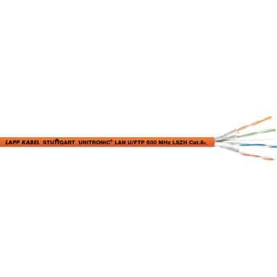 LAPP UNITRONIC LAN 500 Category 6A Ethernet cable, 100m, orange