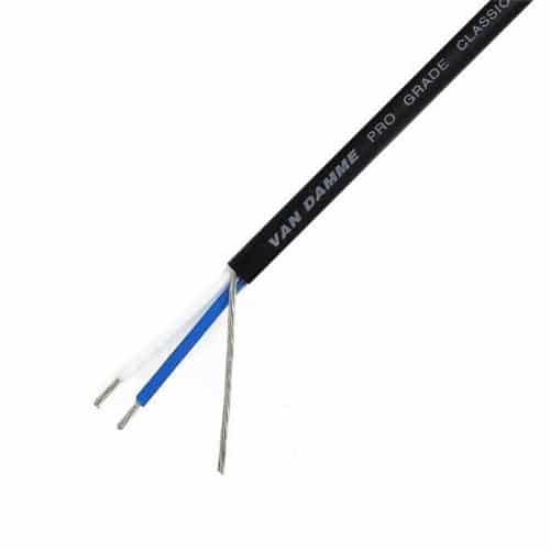 Van Damme Pro Grade Classic XKE 1 pair install cable, black, 100 meters