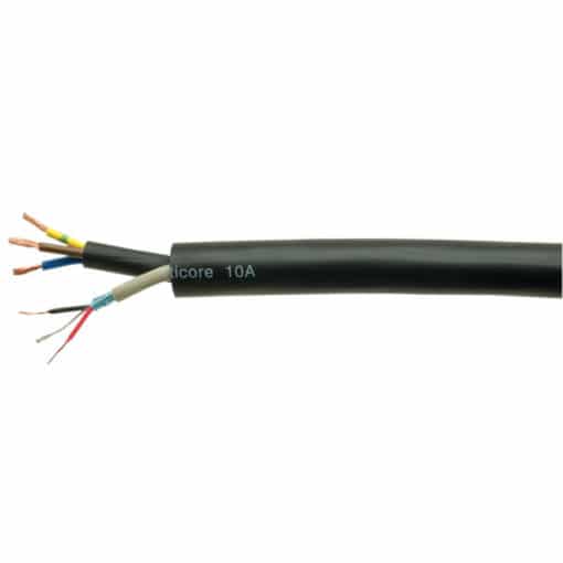 Van Damme Ambicore Power and Signal Tour Grade multicore 15A  3 x 1.5mm, black, per meter
