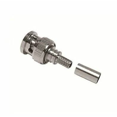 Times Microwave Systems EZ-195-BM-X p/n 3190-6141 Straight plug BNC male, grey