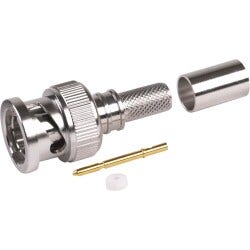 Times Microwave Systems EZ-240-BM-X p/n 3190-6120 Straight plug BNC male, grey