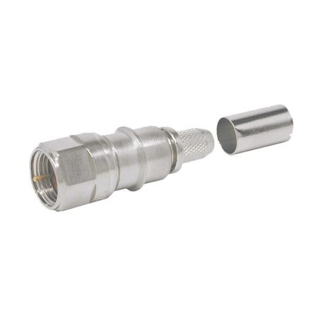 Times Microwave Systems EZ-240-FMH-75 p/n 3190-6411 Straight plug F male, grey