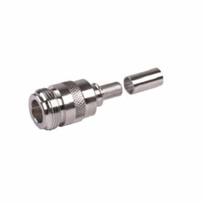 Times Microwave Systems EZ-240-NF-X p/n 3190-2795 Straight jack N female, grey