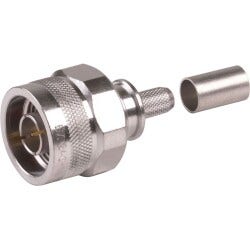 Times Microwave Systems EZ-240-NMH-X Straight plug N male, grey