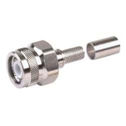 Times Microwave Systems EZ-240-TM-X p/n 3190-2725 Straight plug TNC male, grey