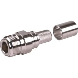 Times Microwave Systems EZ-400-NF-X p/n 3190-2818 Straight jack N female, grey
