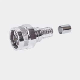 Times Microwave Systems EZ-400-NM-75-X p/n 3190-1618 Straight plug N male, grey