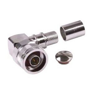 Times Microwave Systems EZ-400-NMH-RA-X p/n 3190 2638 Right angle plug n male, grey