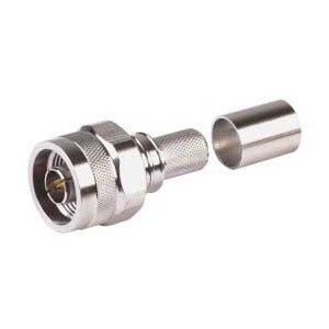 Times Microwave Systems EZ-400-NMH-X p/n 3190-2590 Straight plug N male, grey