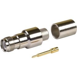 Times Microwave Systems EZ-400-TF-RP p/n 3190-795 Straight jack TNC female, grey