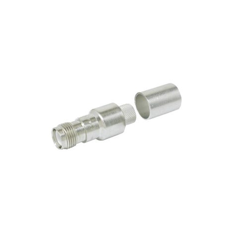 Times Microwave Systems EZ-400-TM-RP p/n 3190-794 Straight jack TNC male, grey