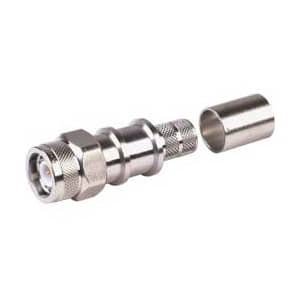 Times Microwave Systems EZ-400-TM-X p/n 3190-2533 Straight plug TNC male, grey