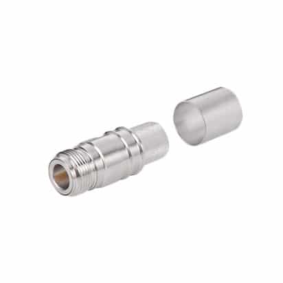 Times Microwave Systems EZ-600-NF-X p/n 3190-2817 Straight jack N female, grey