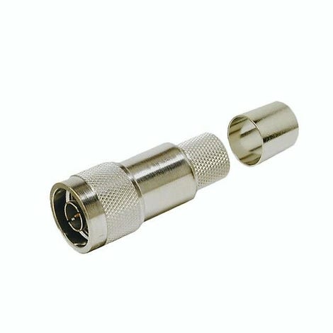 Times Microwave Systems EZ-600-NM-75 p/n 3190-1620 Straight plug N male, grey