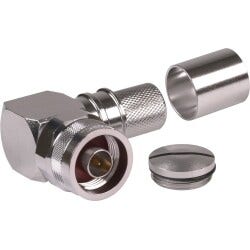 Times Microwave Systems EZ-600-NMH-RA-X p/n 3190 2639 Right angle plug n male, grey