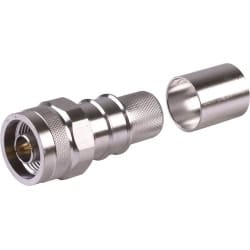 Times Microwave Systems EZ-600-NMH-X p/n 3190-2627 Straight plug N male, grey