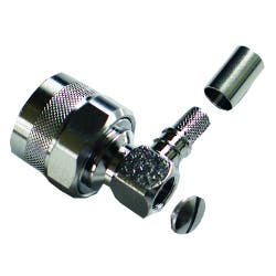 Times Microwave Systems TC-240-NMH-RA-D Right angle plug n male, grey