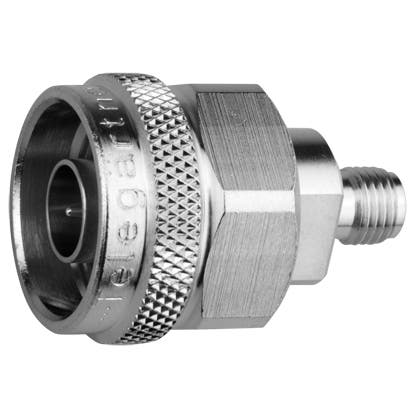 Telegärtner J01027B0018 / 100024203, 50 Ohm adapter N-SMA male-female, grey