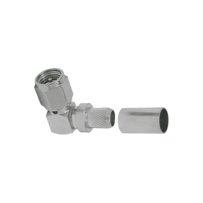 Times Microwave EZ-240-SM-RA-X Connector SMA Angled for LMR240 cable