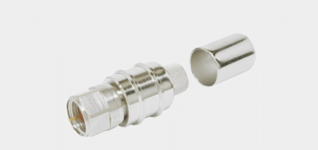 Times Microwave EZ-400-FM-75-X Connector F-Type male for LMR 400 cable