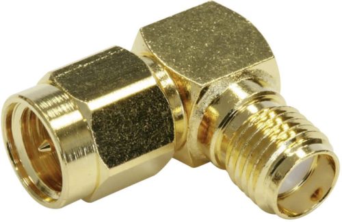 Telegärtner J01154A0021 SMA male to SMA female angled adapter, 50 ohm