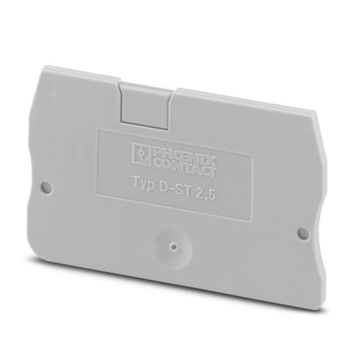 Phoenix 3030417 End plate - D-ST 2.5, grey