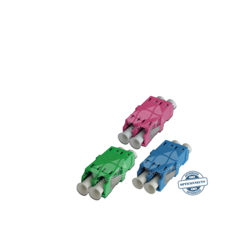 Adapters · LC/APC · Duplex · SM · Green · Without Flange