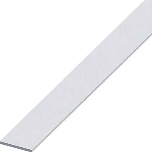 Alluminium mounting strip, 1m x 2cm x 1 cm, 10 pcs, grey