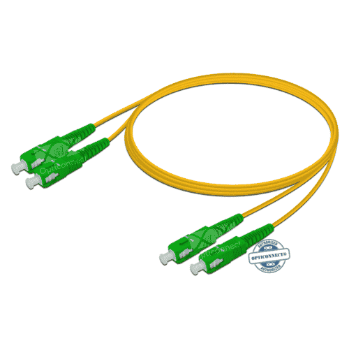 Patchcable · SC/APC - SC/APC · SM G657.A1 · Duplex · LSZH · 2.0mm · Yellow, 0.5 meter