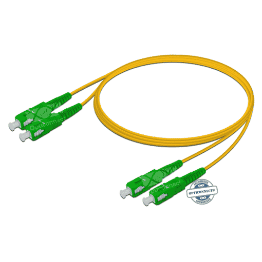 Patchcable · SC/APC - SC/APC · SM G657.A1 · Duplex · LSZH · 2.0mm · Yellow, 0.5 meter