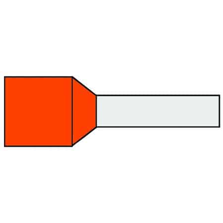 Klemko 720070 Ferrules 4mm2 single, 500 pcs, red