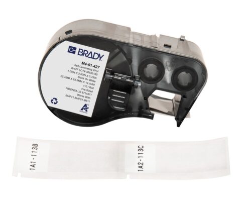 Brady M4-51-427 BMP41 M510 BMP51 M511 Self-laminating vinyl vire and cable labels, white